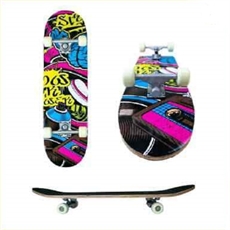 Skateboard Neon Graphic for barn, 78 cm